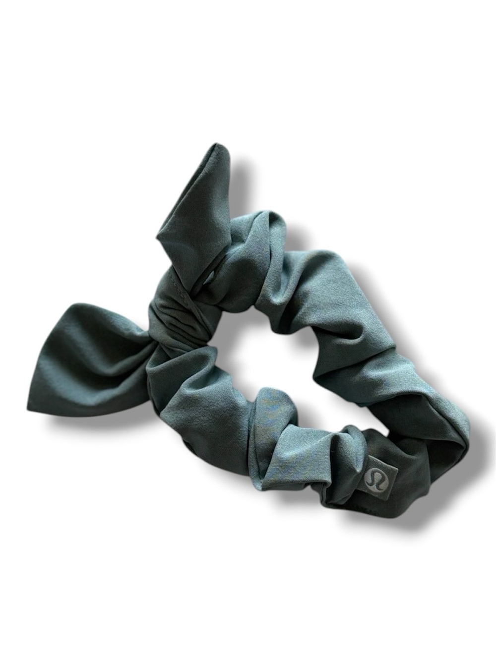 lululemon athletica Uplifting Blue Bow Scrunchie NWOT